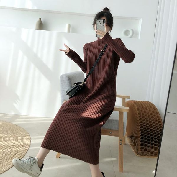 casual dresses bodycon dress 2021 autumn winter women knitted sweater lady slim long sleeve bottoming clothes, Black;gray
casual dresses bodycon dress 2021 autumn winter women knitted sweater lady slim long sleeve bottoming clothes, Black;gray
