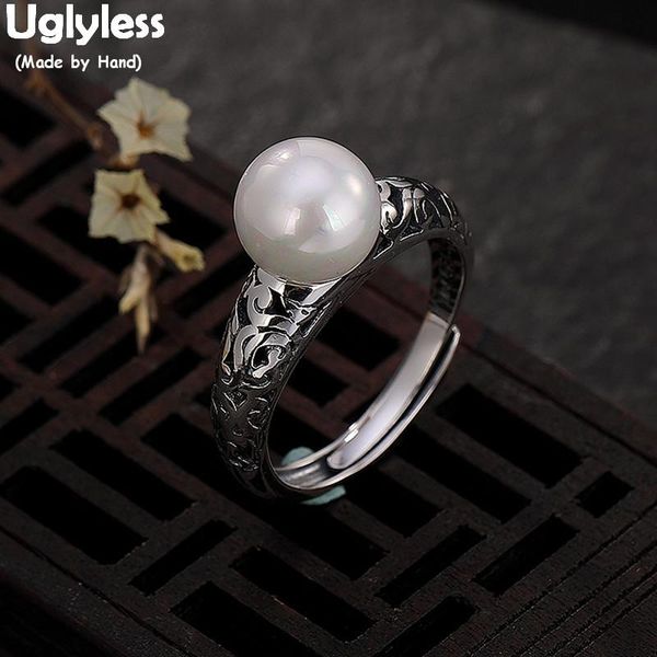 cluster rings uglyless 100% real solid 925 sterling silver ethnic vines hollow finger for women natural pearls open ring fine jewelry, Golden;silver
cluster rings uglyless 100% real solid 925 sterling silver ethnic vines hollow finger for women natural pearls open ring fine jewelry, Golden;silver