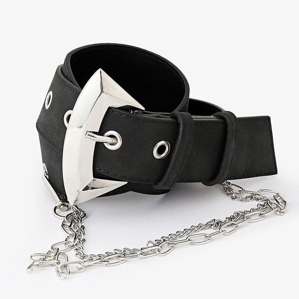 belts women 4cm wide belt punk chain black adjustable hole eyelet waistband fashion all match jeans casual female waist strap, Black;brown
belts women 4cm wide belt punk chain black adjustable hole eyelet waistband fashion all match jeans casual female waist strap, Black;brown