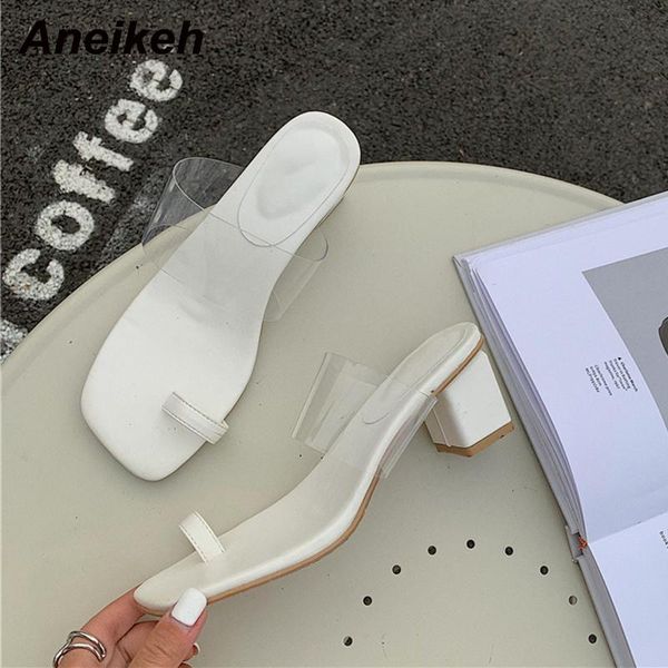 aneikeh summer shoes for women 2021 fashion pvc square heels peep toe modern slippers thong party shallow solid concise leisure, Black
aneikeh summer shoes for women 2021 fashion pvc square heels peep toe modern slippers thong party shallow solid concise leisure, Black