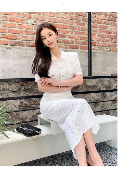 two piece dress korean white summer set women single breasted shirts + lace office lady tracksuit long split skirts hope
two piece dress korean white summer set women single breasted shirts + lace office lady tracksuit long split skirts hope