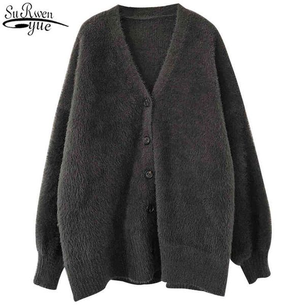fashion v-neck faux mink fleece knitted coat women sweaters winter apricot slim mid-length loose sweater 11650 210427, White;black
fashion v-neck faux mink fleece knitted coat women sweaters winter apricot slim mid-length loose sweater 11650 210427, White;black