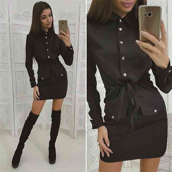 women casual sashes straight party long sleeve turn down collar dress button 2021 new fashion mini vintage drawstring, Black;gray
women casual sashes straight party long sleeve turn down collar dress button 2021 new fashion mini vintage drawstring, Black;gray