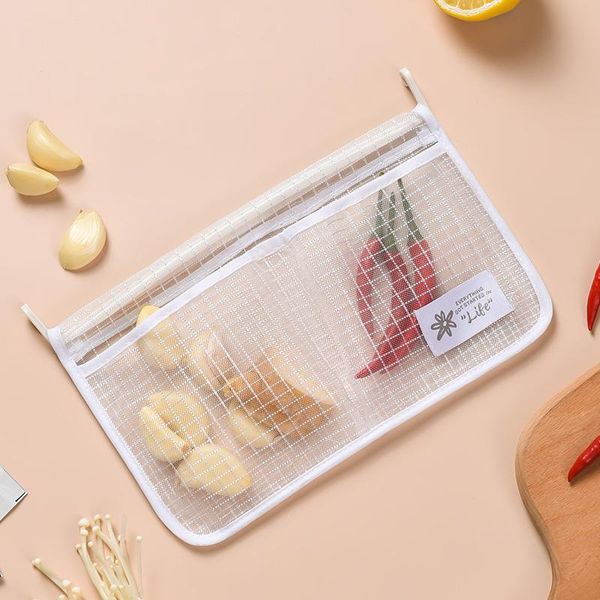 storage bags refrigerator mesh bag double compartment hanging sorting for kitchen supplies b99
storage bags refrigerator mesh bag double compartment hanging sorting for kitchen supplies b99