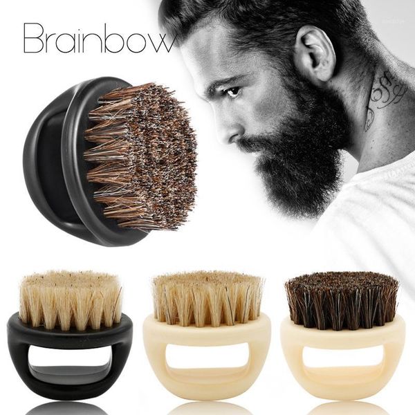 brainbow men's beard brush wild boar fur shaving barber salon men facial cleaning appliance shave tool razor1, Silver
brainbow men's beard brush wild boar fur shaving barber salon men facial cleaning appliance shave tool razor1, Silver