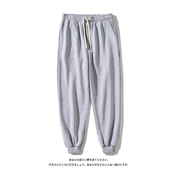 men's pants trendy brand sports trousers, solid color with small feet, large size material cotton + spandex, Black
men's pants trendy brand sports trousers, solid color with small feet, large size material cotton + spandex, Black