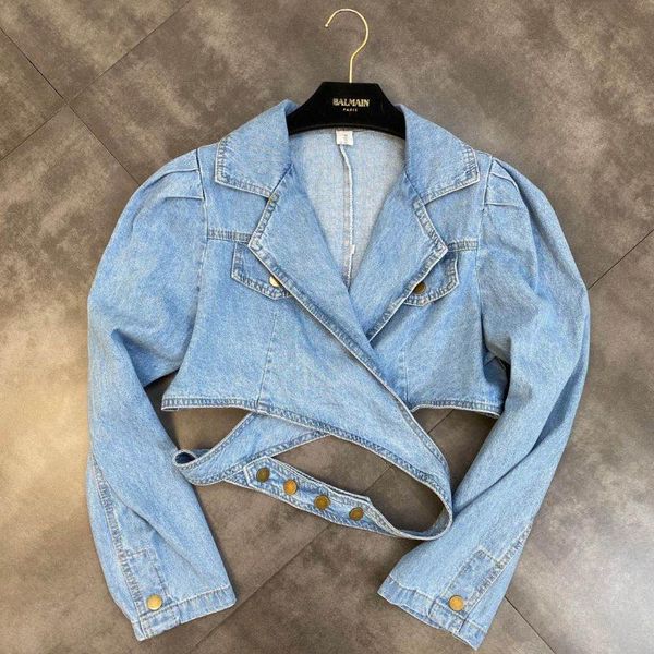 women's jackets zcsmll 2021 fall turn-down collar three-dimensional coats shoulder long sleeve waist korean fashion women denim jacket, Black;brown
women's jackets zcsmll 2021 fall turn-down collar three-dimensional coats shoulder long sleeve waist korean fashion women denim jacket, Black;brown