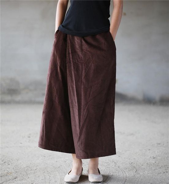 women's pants & capris women corduroy elastic waist solid color vintage wide leg ladies loose retro autumn trouser female, Black;white
women's pants & capris women corduroy elastic waist solid color vintage wide leg ladies loose retro autumn trouser female, Black;white