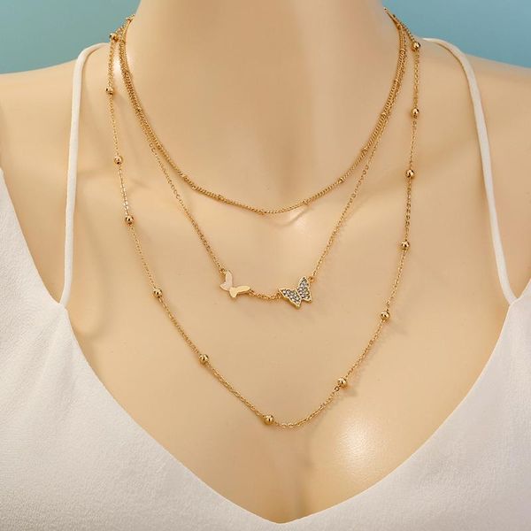pendant necklaces necklace for women vintage butterfly chain on the neck women's pendants decoration summer girls accessories, Silver
pendant necklaces necklace for women vintage butterfly chain on the neck women's pendants decoration summer girls accessories, Silver
