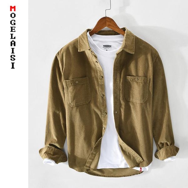 casual men shirt 100% corduroy cotton slim spring long sleeve shirts double pockets clothing camisas masculin z173 men's, White;black
casual men shirt 100% corduroy cotton slim spring long sleeve shirts double pockets clothing camisas masculin z173 men's, White;black