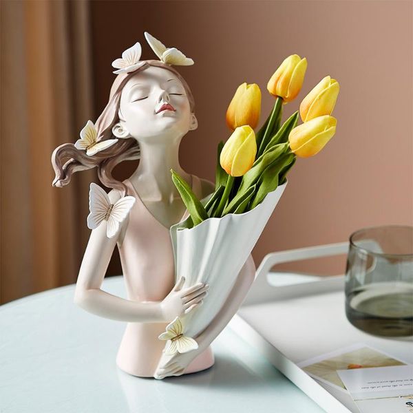 nordic butterfly girl resin statue modern art vase sculpture figurines ornaments for home garden decoration decorative objects &
nordic butterfly girl resin statue modern art vase sculpture figurines ornaments for home garden decoration decorative objects &