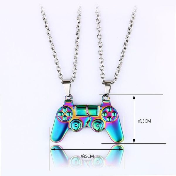 pendant necklaces fashion gamepad magnet matching couples necklace women men personality game pad lovers jewelry valentine day gift, Silver
pendant necklaces fashion gamepad magnet matching couples necklace women men personality game pad lovers jewelry valentine day gift, Silver