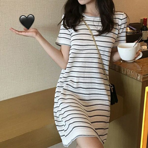 striped dress for women summer white dresses casual korean summer fashion clothing short sleeve comfortable pullover
striped dress for women summer white dresses casual korean summer fashion clothing short sleeve comfortable pullover