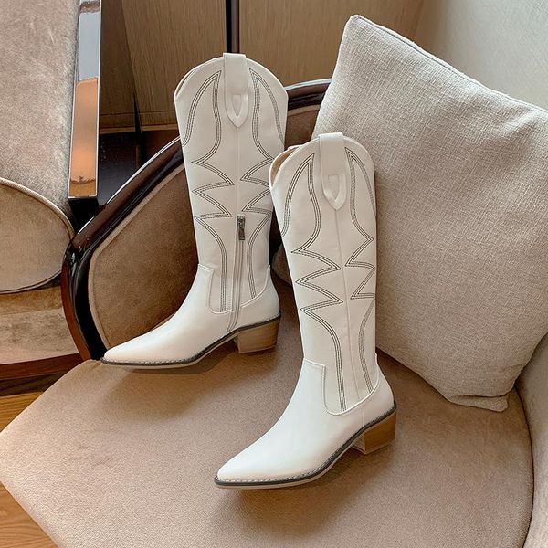 boots mezereon cow leather thigh high pointed toe western riding equestrian white med heel fashion winter shoes with zip, Black
boots mezereon cow leather thigh high pointed toe western riding equestrian white med heel fashion winter shoes with zip, Black