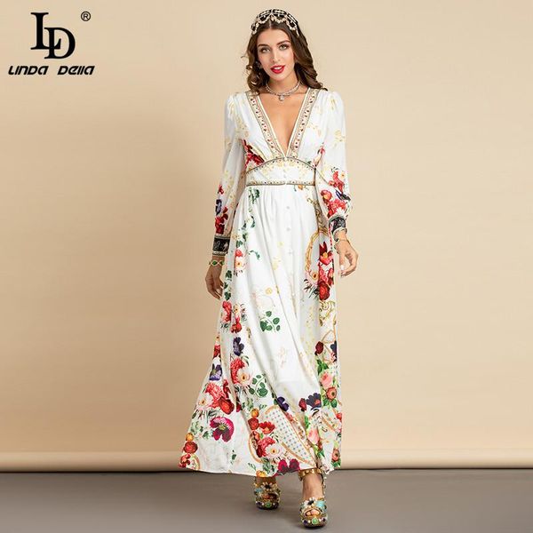 della 2021 summer fashion runway elegant maxi dress plus size women deep v neck print boho holiday party long casual dresses, Black;gray
della 2021 summer fashion runway elegant maxi dress plus size women deep v neck print boho holiday party long casual dresses, Black;gray