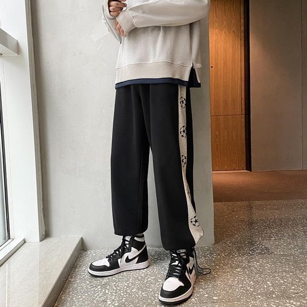 men's pants side printed basketball summer trend leggings tide brand loose thin sports casual mens clothing, Black
men's pants side printed basketball summer trend leggings tide brand loose thin sports casual mens clothing, Black