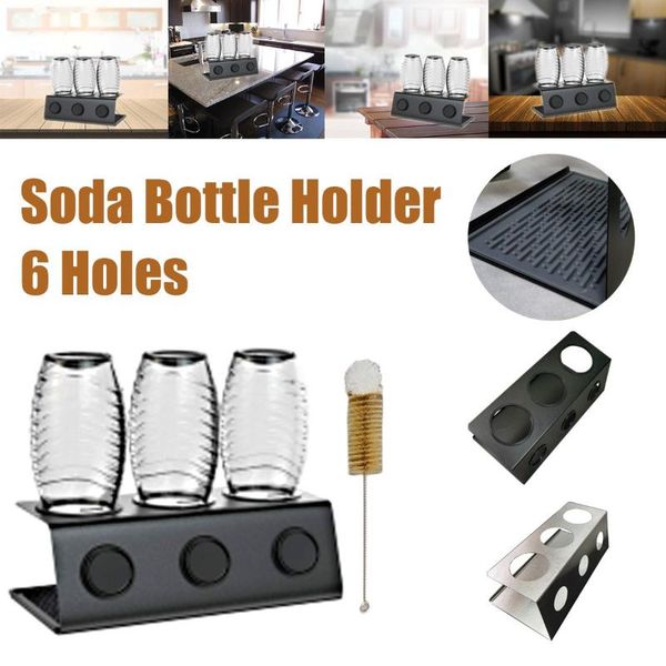 hooks & rails 6 holes stainless steel bottle holder cup drainer for soda water crystal bottles baby drain drying racks+brush
hooks & rails 6 holes stainless steel bottle holder cup drainer for soda water crystal bottles baby drain drying racks+brush