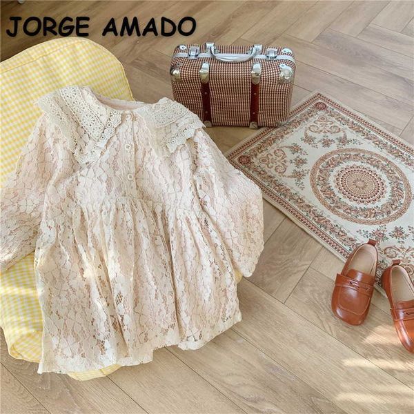 wholesale spring girls dresses solid color long sleeve lace peter pan collar lady style princess girl clothes e6001 210610, Red;yellow
wholesale spring girls dresses solid color long sleeve lace peter pan collar lady style princess girl clothes e6001 210610, Red;yellow