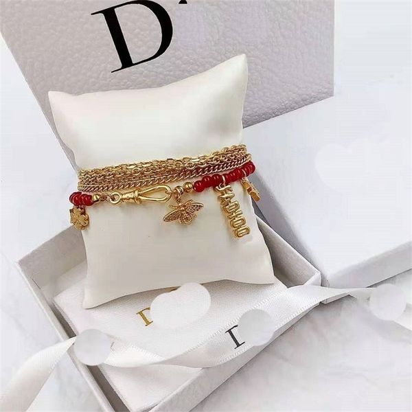 75%off outlet family bee letter red bead brass four layer bracelet female zrhy, Silver
75%off outlet family bee letter red bead brass four layer bracelet female zrhy, Silver