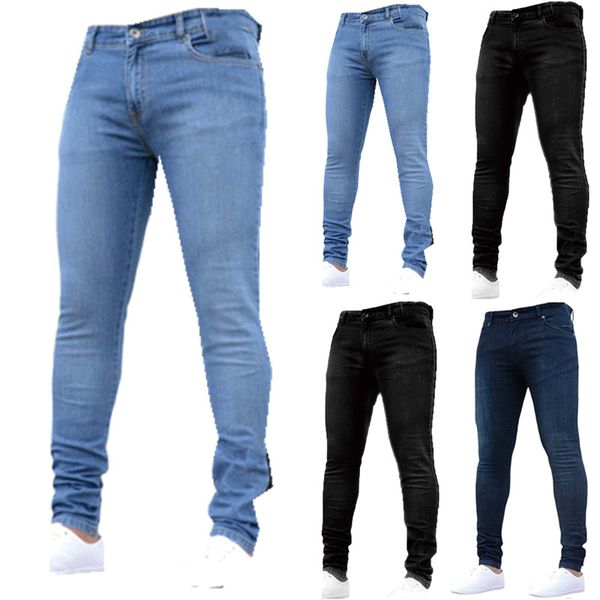 mens casual regular fit jeans skinny denim pants solid color waist sizes trousers size 38 42, Black
mens casual regular fit jeans skinny denim pants solid color waist sizes trousers size 38 42, Black