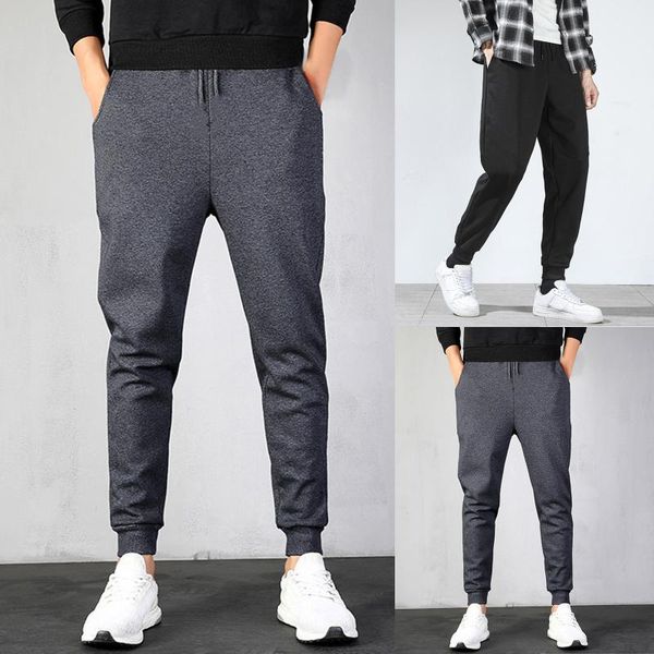 men's pants casual warm solid full length leggings plush pocket drawstring trousers straight trouser, Black
men's pants casual warm solid full length leggings plush pocket drawstring trousers straight trouser, Black