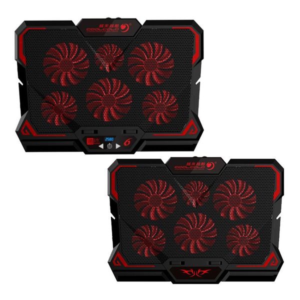 lapcooling pads coolcold gaming cooler six fan led screen two usb port 2600rpm pad notebook stand for
lapcooling pads coolcold gaming cooler six fan led screen two usb port 2600rpm pad notebook stand for