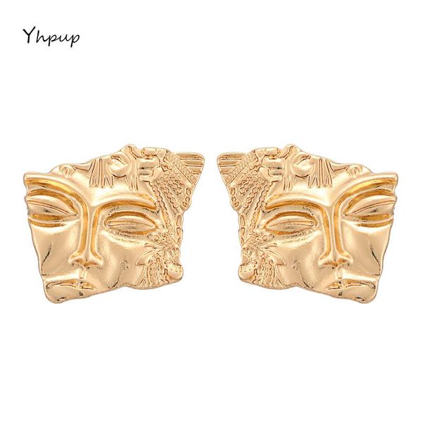 stud yhpup personalized simple design zinc alloy face geometric earrings vintage gold brincos for women pendenties jewelry gift, Golden;silver
stud yhpup personalized simple design zinc alloy face geometric earrings vintage gold brincos for women pendenties jewelry gift, Golden;silver