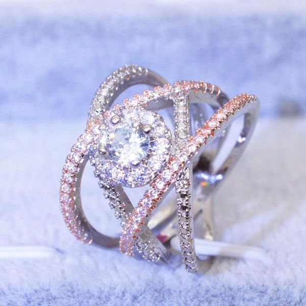 wedding rings rose gold color cross engagement ring for women lady anniversary party gift, Slivery;golden
wedding rings rose gold color cross engagement ring for women lady anniversary party gift, Slivery;golden