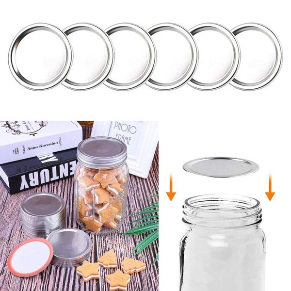split-type stainless steel canning lids, regular mouth mason jar lids and bands for wide kitchen storage & organization
split-type stainless steel canning lids, regular mouth mason jar lids and bands for wide kitchen storage & organization
