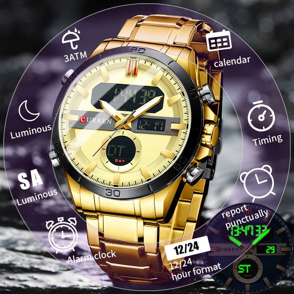 new stainless steel digital watch men sport watches electronic led male wrist watch for men clock waterproof relogio masculinog, Slivery;brown
new stainless steel digital watch men sport watches electronic led male wrist watch for men clock waterproof relogio masculinog, Slivery;brown