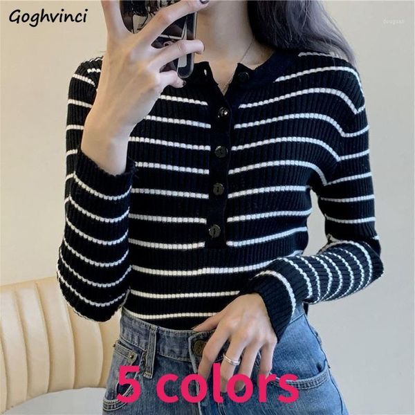 women's t-shirt striped women long sleeve t-shirts button pullover skinny knitted spring retro gentle korean style elegant chic, White
women's t-shirt striped women long sleeve t-shirts button pullover skinny knitted spring retro gentle korean style elegant chic, White