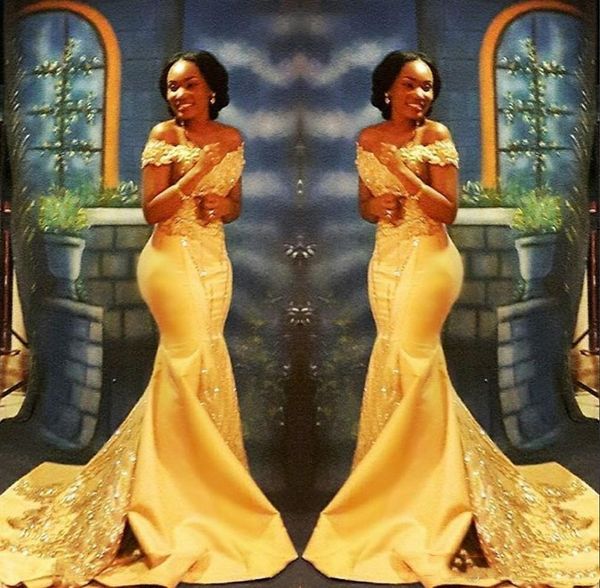 2022 elegant yellow african mermaid evening dresses long train formal off the shoulder luxury beaded crystals sequins satin arabic plus size, Black;red
2022 elegant yellow african mermaid evening dresses long train formal off the shoulder luxury beaded crystals sequins satin arabic plus size, Black;red
