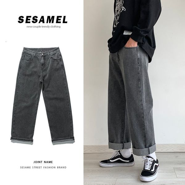 jeans korean wide-leg men's fashion casual retro harajuku jeans men streetwear loose hip-hop straight-leg denim trousers mens pzbv, Blue
jeans korean wide-leg men's fashion casual retro harajuku jeans men streetwear loose hip-hop straight-leg denim trousers mens pzbv, Blue