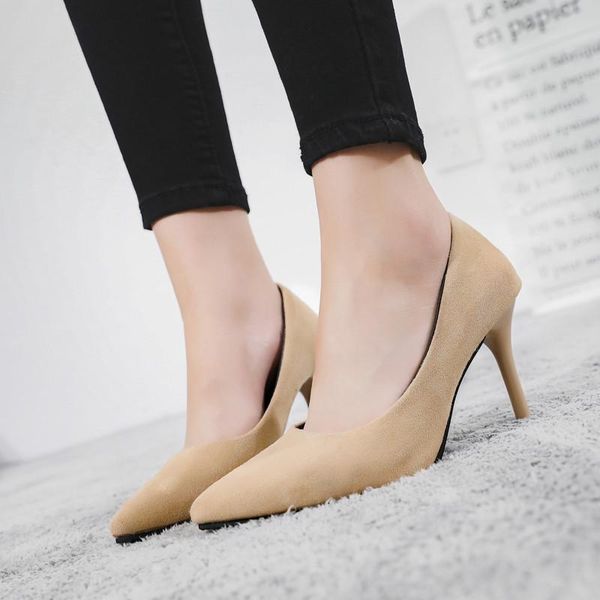 dress shoes pointed toe suede thin heels high pumps women 2021 spring autumn black wild office shallow ladies
dress shoes pointed toe suede thin heels high pumps women 2021 spring autumn black wild office shallow ladies