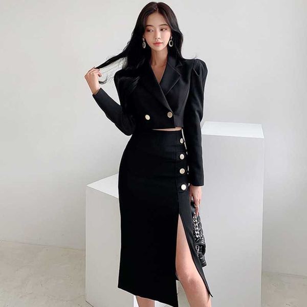 spring womens ol 2 pieces suits short suit jacket + single-breasted split sheath bodycon pencil skirt sets 210531, White
spring womens ol 2 pieces suits short suit jacket + single-breasted split sheath bodycon pencil skirt sets 210531, White