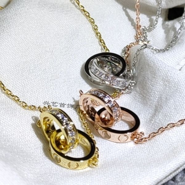 design jewelry titanium female screw ring necklace slightly inlaid with diamond clavicle chain net red stainless steel, Silver
design jewelry titanium female screw ring necklace slightly inlaid with diamond clavicle chain net red stainless steel, Silver