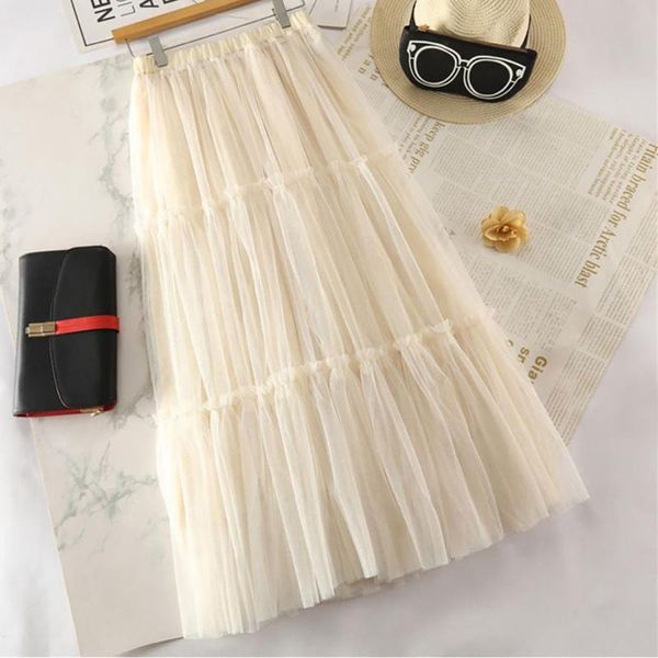 skirts fashion brand pleated womens high waist strechy spring summer casual elastic long mesh skirt 2021 femme, Black
skirts fashion brand pleated womens high waist strechy spring summer casual elastic long mesh skirt 2021 femme, Black