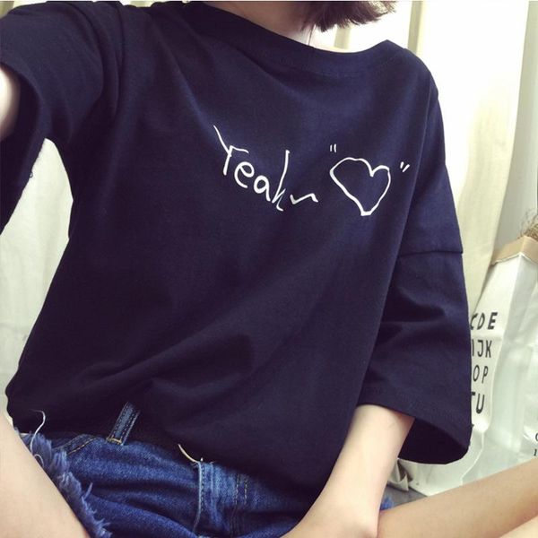 women harajuku streetwear t-shirts summer cotton short sleeve o neck gothic femme oversize plus size tshirts women's t-shirt, White
women harajuku streetwear t-shirts summer cotton short sleeve o neck gothic femme oversize plus size tshirts women's t-shirt, White