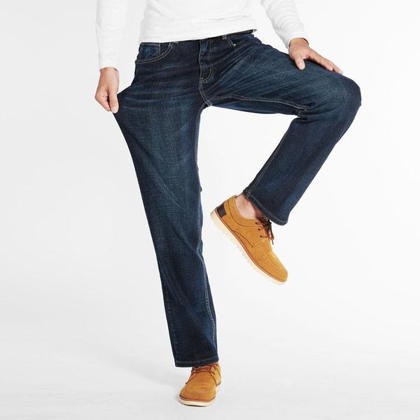 men's jeans autumn and winter large denim pants plus fat classic five bag straight, Blue
men's jeans autumn and winter large denim pants plus fat classic five bag straight, Blue