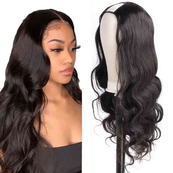 brazilian wigs human hair for women machine made u part body wave wig, Black;brown
brazilian wigs human hair for women machine made u part body wave wig, Black;brown