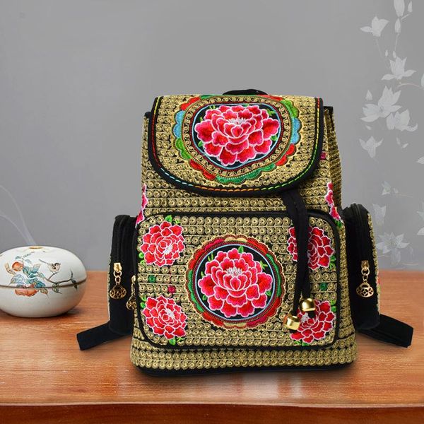 women backpack embroidery pretty flower ethnic style retro canvas pocket drawstring travel large capacity teenage girl school bags
women backpack embroidery pretty flower ethnic style retro canvas pocket drawstring travel large capacity teenage girl school bags