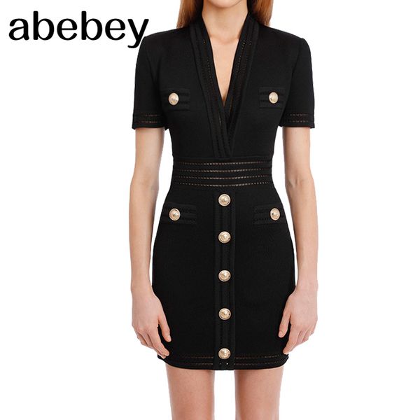 summer french v-neck short sleeve knitted dress women slim elegant pocket fashion outfit ladies party 210512, Black;gray
summer french v-neck short sleeve knitted dress women slim elegant pocket fashion outfit ladies party 210512, Black;gray
