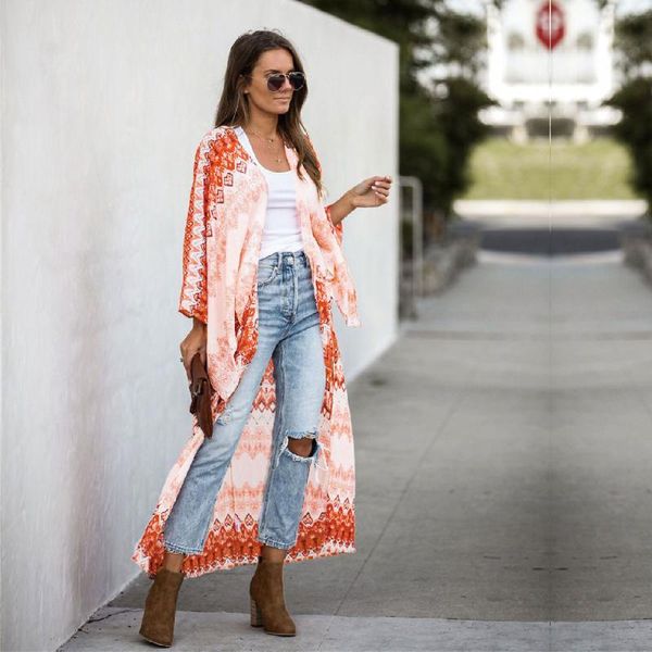 women's blouses & shirts 2021 fashion boho striped long sleeve front open kimono plus size street wear women summer and n805, White
women's blouses & shirts 2021 fashion boho striped long sleeve front open kimono plus size street wear women summer and n805, White