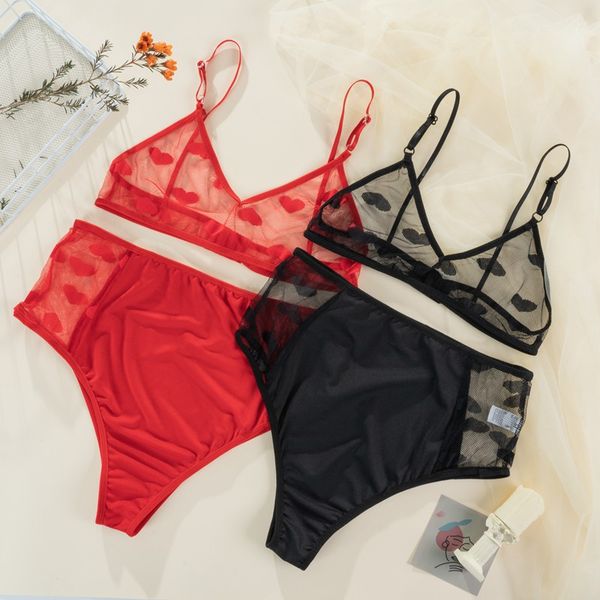 lingerie underwear polka dot mesh frill trim lace lingerie set lace invisible transparent women bras, Red;black
lingerie underwear polka dot mesh frill trim lace lingerie set lace invisible transparent women bras, Red;black