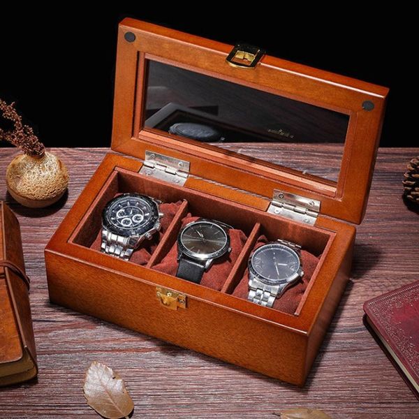 watch boxes & cases 3 slots luxury wood box case organizer with lock jewelry storage holder gift, Black;blue
watch boxes & cases 3 slots luxury wood box case organizer with lock jewelry storage holder gift, Black;blue