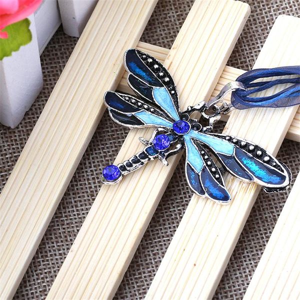 pendant necklaces fashion creative bohemian jewelry ethnic multi-layer chain colorful enamel dragonfly necklace, Silver
pendant necklaces fashion creative bohemian jewelry ethnic multi-layer chain colorful enamel dragonfly necklace, Silver