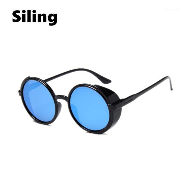 sunglasses vintage round frame sun glasses brand designer classic gothic steampunk mirror lens eyewear eyeglasses uv400, White;black
sunglasses vintage round frame sun glasses brand designer classic gothic steampunk mirror lens eyewear eyeglasses uv400, White;black
