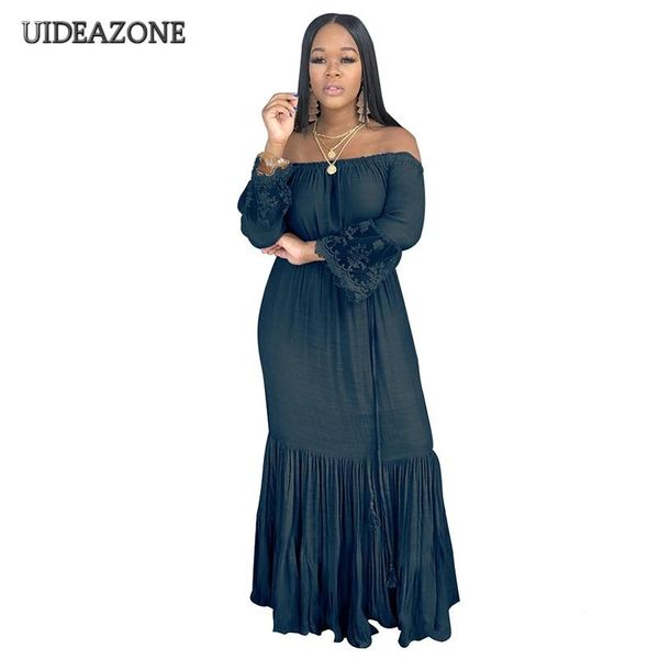 casual dresses uideazone lace patchwork women dress folded tassel slash neck loose floor length ladies plus size summer beach, Black;gray
casual dresses uideazone lace patchwork women dress folded tassel slash neck loose floor length ladies plus size summer beach, Black;gray