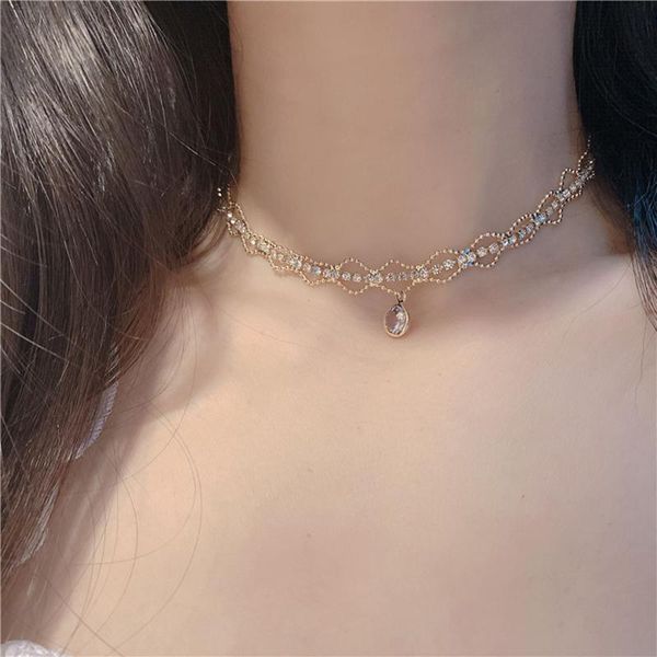 chokers french rhinestone clavicle chain necklace women retro simple exquisite collar pendant girl gift jewelry, Golden;silver
chokers french rhinestone clavicle chain necklace women retro simple exquisite collar pendant girl gift jewelry, Golden;silver