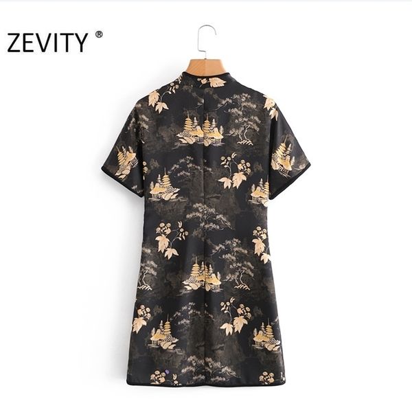 zevity chinese style new women vintage short sleeve print a line mini dress female retro stand collar chic buckle vestido ds4577, Black;gray
zevity chinese style new women vintage short sleeve print a line mini dress female retro stand collar chic buckle vestido ds4577, Black;gray